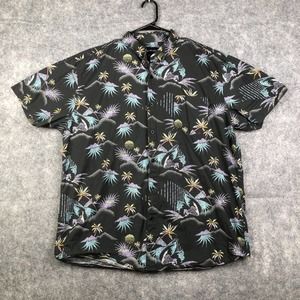 Molokai Surf Co. Button Down Shirt Adult 2XL XXL Floral Beach Print Casual Men's